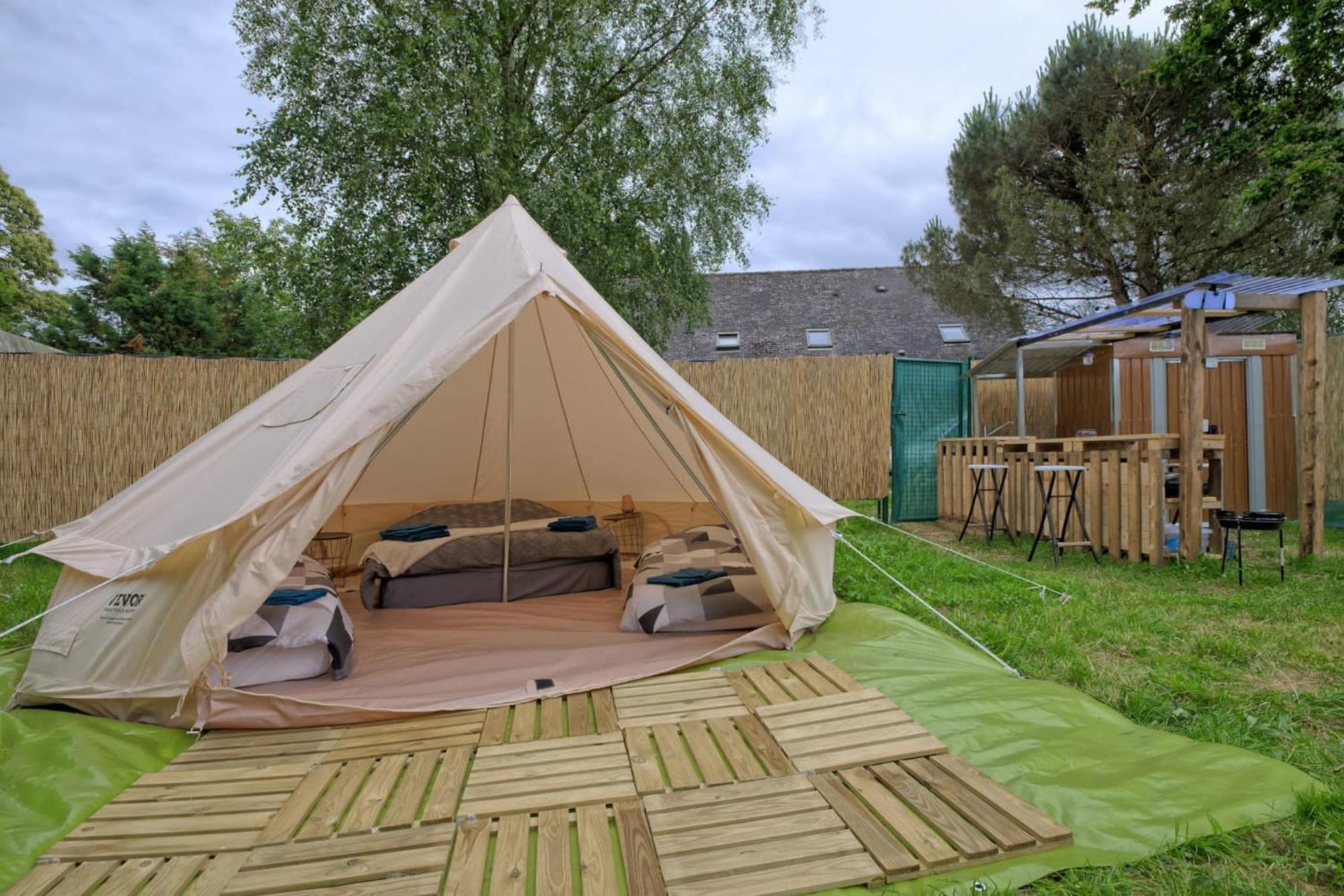 Tipi Experience L'Echappee Belle Otel Saint-Maudez Dış mekan fotoğraf